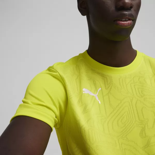  Herren -funktionales Hemd PUMA TEAMFINAL TRAINING JERSEY 658557_30 ELECTRIC LIME/ ELEKTRISCHES KALK/PUMA SILBER 