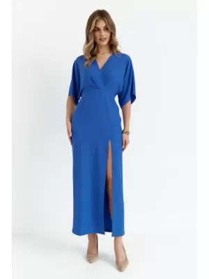 Kleid MAKOVER K163 BLAU