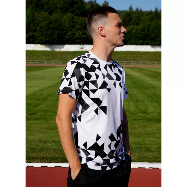  Männer funktionaler T -Shirt Premium ALTISPORT VOJ/ALM108TR01 WEIß 
