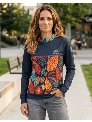 Funktionaler Sweatshirt -Prämie von Frauen ALTISPORT VOJ/ALW061MI01 ORANGE/BLAU