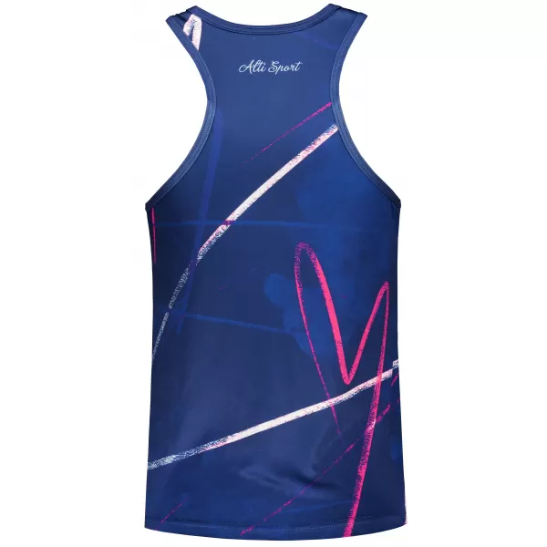  Funktionaler Tanktoper der Frauen auf Prämie ALTISPORT VOJ/ALW082TIL01 DUNKELBLAU 