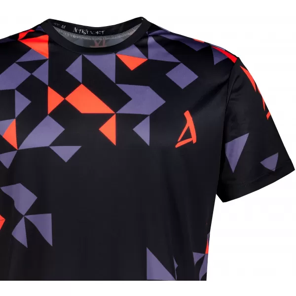  Männer funktionaler T -Shirt Premium ALTISPORT VOJ/ALM108TR01 SCHWARZ -ORANGE 