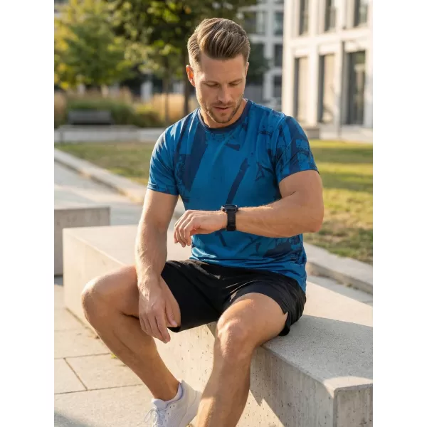  Männer funktionaler T -Shirt Premium ALTISPORT VOJ/ALM079TR01 BLAU 