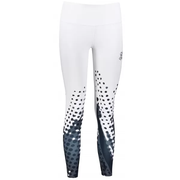  Frauen -Leggings Premium ALTISPORT VOJ/ALW109LEG01 WEIß -UND -SCHWARZ 