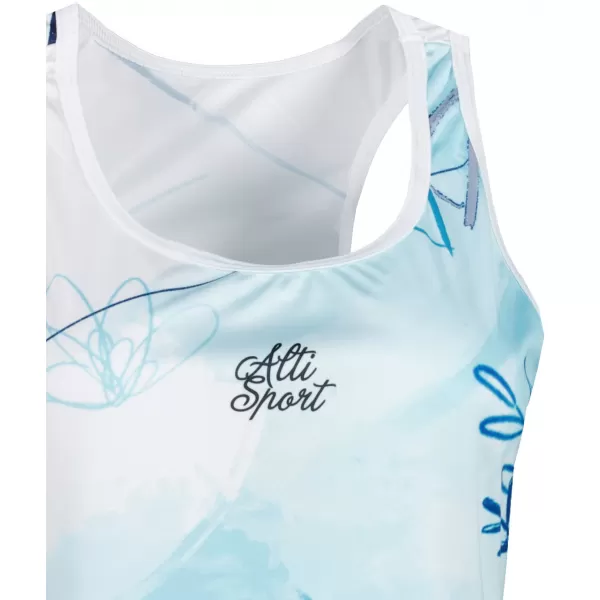 Hochwertiges Funktionskleid für Damen ALTISPORT VOJ/ALW083SAT01 WEIß BLAU 