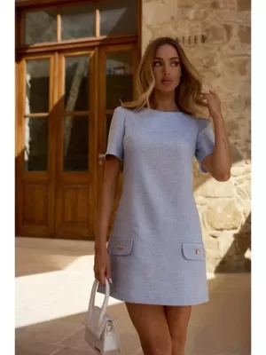 Kleid MOE M855 HELLBLAU