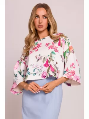 Damen-Sweatshirt MOE M844 WEIßES MUSTER