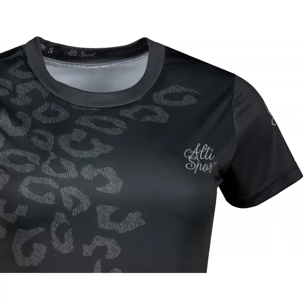  Frauenfunktional T -Shirt Premium ALTISPORT VOJ/ALW047TR01 SCHWARZ 