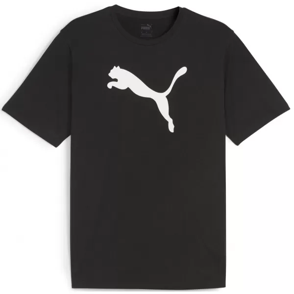  Herren-T-Shirt PUMA TEAMRISE LOGO JERSEY COTTON 658705_03 PUMA BLACK/PUMA WEIß 