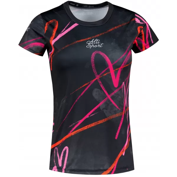  Hochwertiges Funktions-T-Shirt für Damen ALTISPORT VOJ/ALW082TR01 SCHWARZ 
