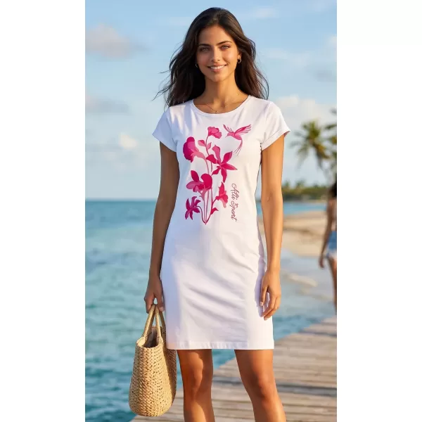  Kleid ALTISPORT ALW191178 WEIß -PINK 