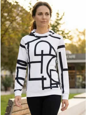 Funktionaler Sweatshirt -Prämie von Frauen ALTISPORT VOJ/ALW085MI01 WEIß