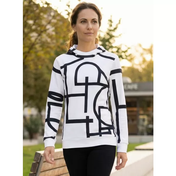  Funktionaler Sweatshirt -Prämie von Frauen ALTISPORT VOJ/ALW085MI01 WEIß 