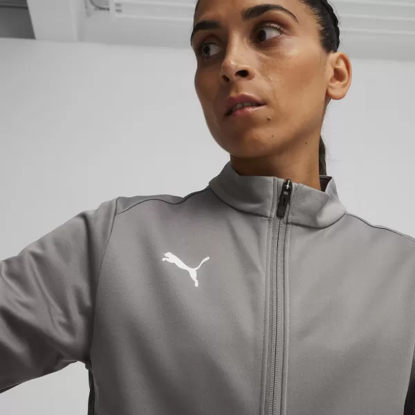  Damenjacke PUMA TEAMGOAL TRAINING JACKET WMN 658635_13 GUSSEISEN/WEIß/SCHATTENGRAU 