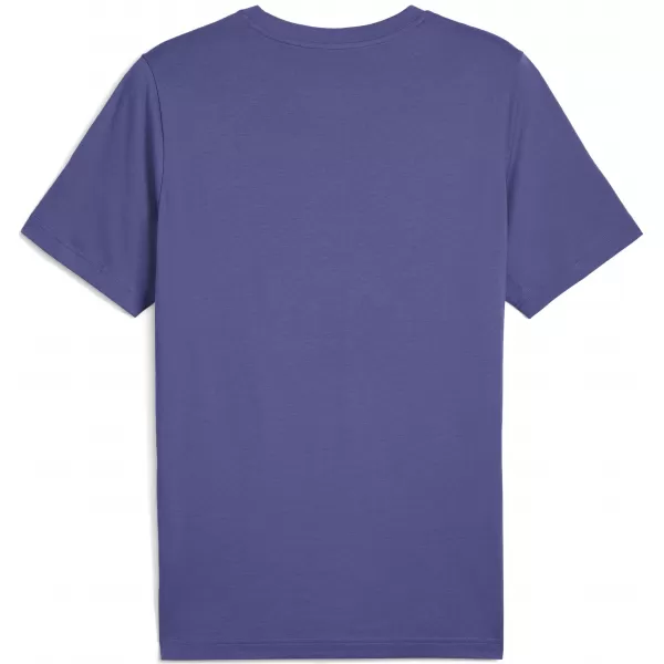  Herren-T-Shirt PUMA GRAPHICS WORDING TEE 684825_46 BLAUER KRISTALL 