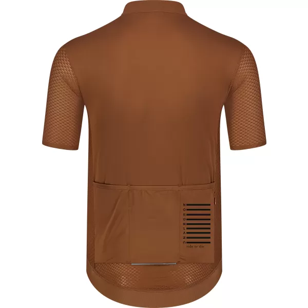 Herren -Radsporttrikot NORDBLANC WONDERMENT NBSMF8215 BRAUN 