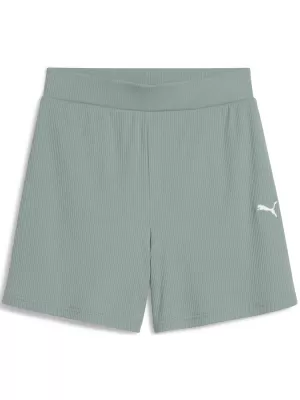Damenshorts PUMA ESS ELEVATED SHORTS 685026_30 GRÜNER MOND