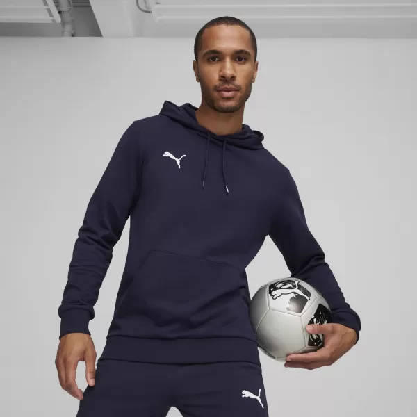  Herren -Sweatshirt PUMA TEAMGOAL CASUALS HOODY 658618_06 PUMA NAVY/PUMA WHITE 