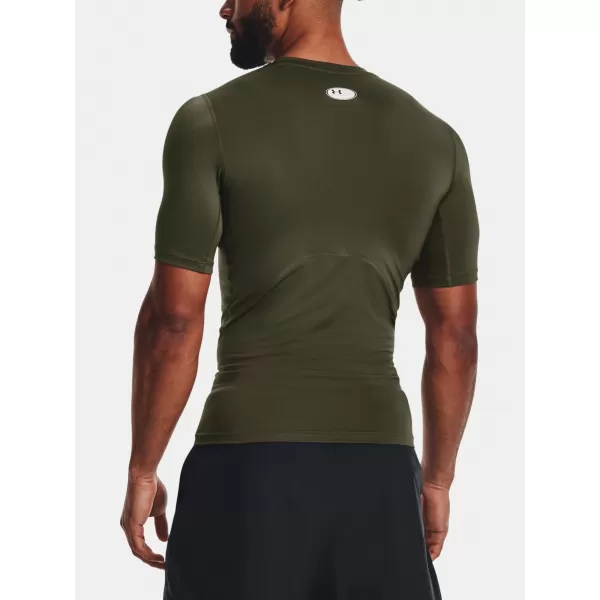  Herren-T-Shirt UNDER ARMOUR HG ARMOUR COMP SS 1361518-390 GRÜN 