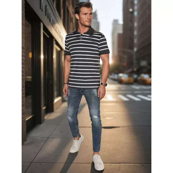  Herren t -Shirt mit einem Kragen DSTREET PX0639 HELLGRAU 