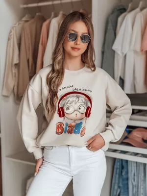 Damen Sweatshirt DSTREET LALA VIBE BY1506 BEIGE