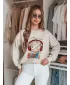 Damen Sweatshirt DSTREET LALA VIBE BY1506 BEIGE