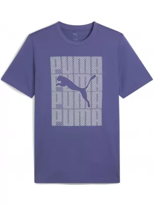 Herren-T-Shirt PUMA GRAPHICS WORDING TEE 684825_46 BLAUER KRISTALL