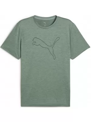 Hemd PUMA M TAD ESS HEATHER CAT TEE 525907_30 GRÜNE MOND HEATHER