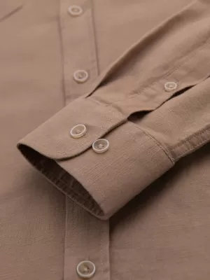 Hemd OMBRE OM-SHCS-0134 HELLBRAUN