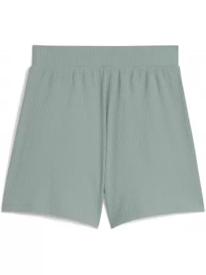 Damenshorts PUMA ESS ELEVATED SHORTS 685026_30 GRÜNER MOND