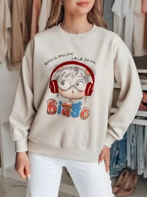 Damen Sweatshirt DSTREET LALA VIBE BY1506 BEIGE