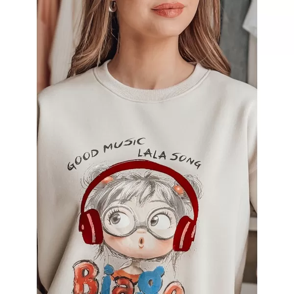  Damen Sweatshirt DSTREET LALA VIBE BY1506 BEIGE 