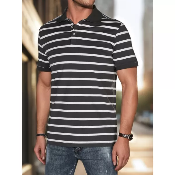  Herren t -Shirt mit einem Kragen DSTREET PX0639 HELLGRAU 