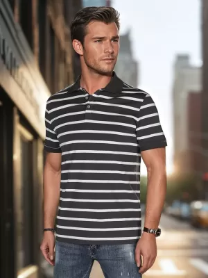Herren t -Shirt mit einem Kragen DSTREET PX0639 HELLGRAU