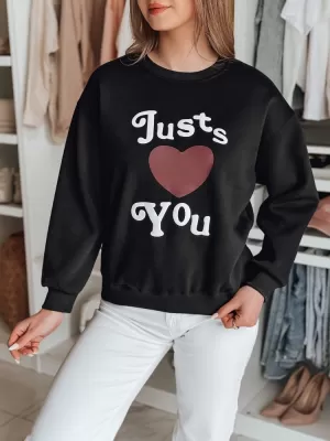 Damen Sweatshirt DSTREET JUST LOVE YOU BY1472 SCHWARZ