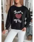 Damen Sweatshirt DSTREET JUST LOVE YOU BY1472 SCHWARZ