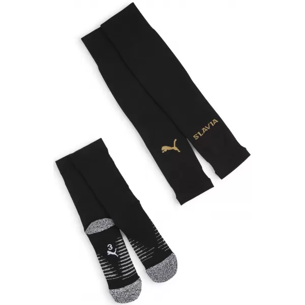  Fußballsocken PUMA TEAM SKS PLAIN SOCKS PROMO 775221_06 PUMA BLACK/MATTE PUMA GOLD 