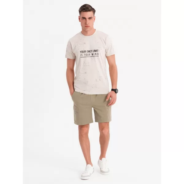  Herrenshorts OMBRE OM-SRCG-0194 LICHT OLIVE 
