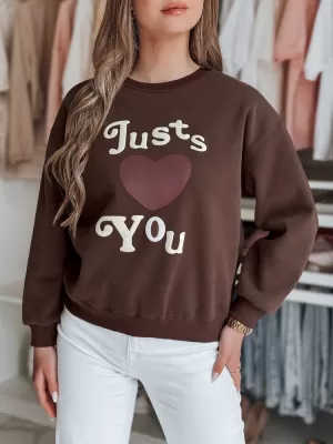 Damen Sweatshirt DSTREET JUST LOVE YOU BY1477 KARAMELL