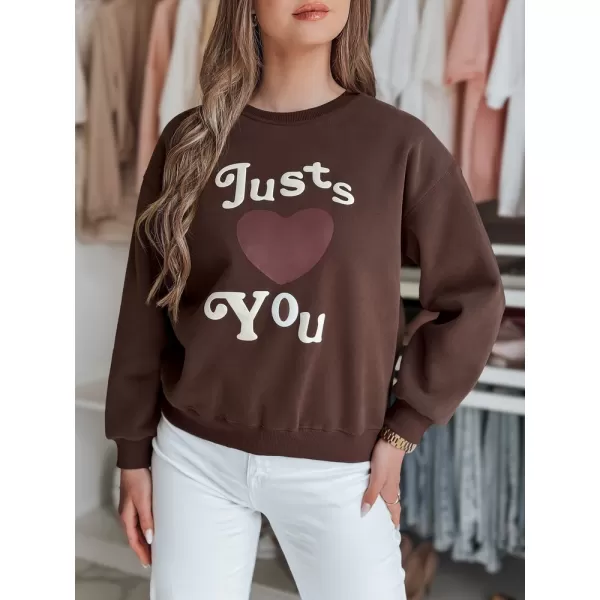  Damen Sweatshirt DSTREET JUST LOVE YOU BY1477 KARAMELL 