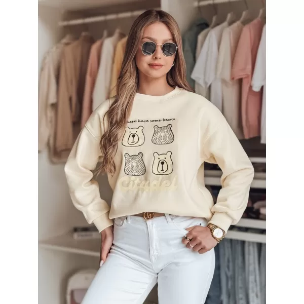  Damen Sweatshirt DSTREET MISOBEARS BY1435 WEIß 
