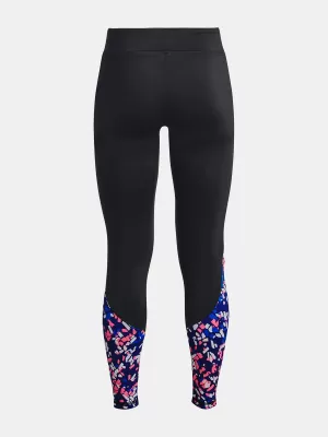 Leggings für Mädchen UNDER ARMOUR CW NOVELTY LEGGING 1366078-002 SCHWARZ