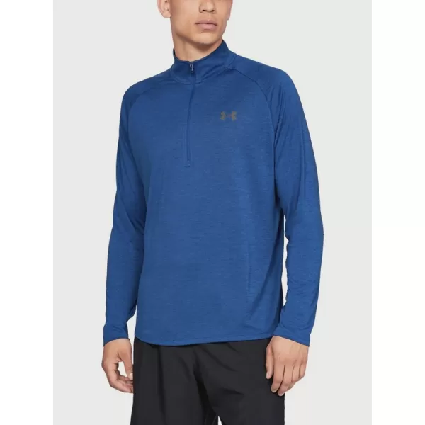  Herren-T-Shirt UNDER ARMOUR TECH 1/2 ZIP 2.0 1328495-400 BLAU 