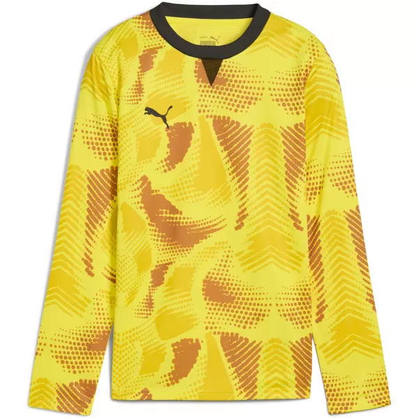  Kindertrikot PUMA TEAMTARGET GK LS JERSEY JR 706521_23 FLURO YELLOW PES / FLURO GELBE PES /PUMA SCHWARZ 