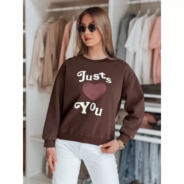  Damen Sweatshirt DSTREET JUST LOVE YOU BY1477 KARAMELL 