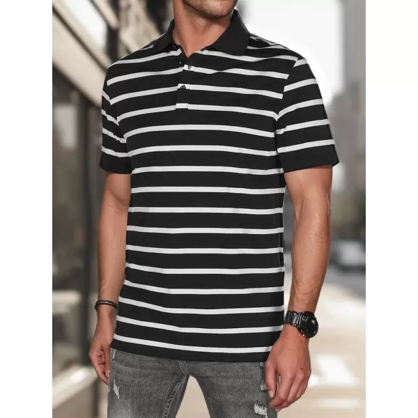  Herren t -Shirt mit einem Kragen DSTREET PX0636 SCHWARZ 