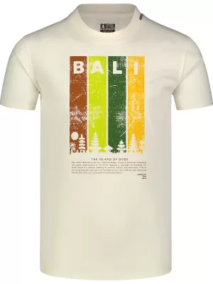 Herren-T-Shirt NORBLANC NBSMT8153 CREAM WHITE Nordblanc