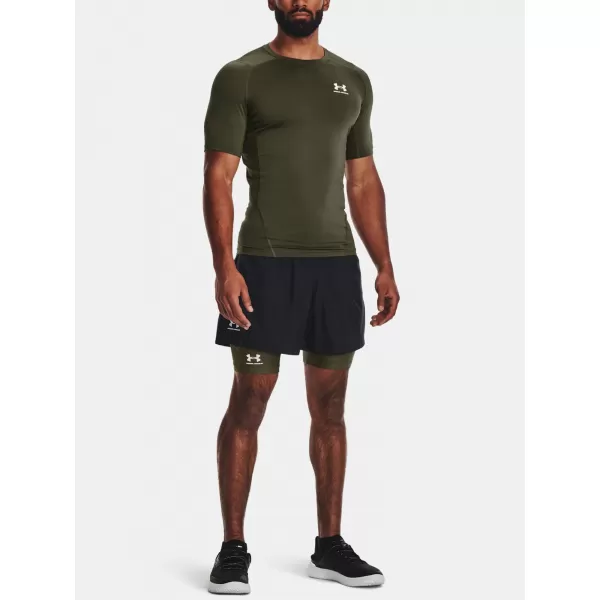  Herren-T-Shirt UNDER ARMOUR HG ARMOUR COMP SS 1361518-390 GRÜN 