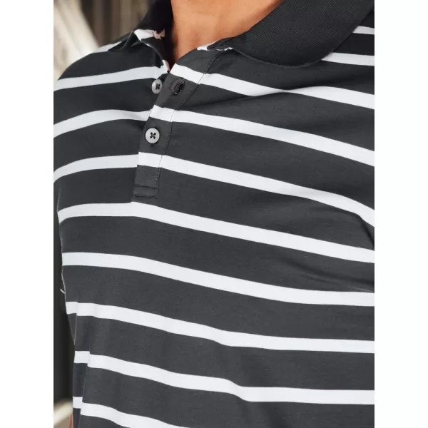  Herren t -Shirt mit einem Kragen DSTREET PX0639 HELLGRAU 