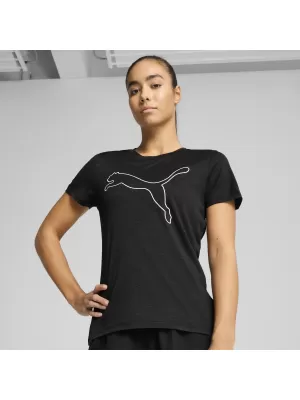 Hemd PUMA TAD ESSENTIAL W HEATHER TEE 525893_01 PUMA BLACK HEATHER